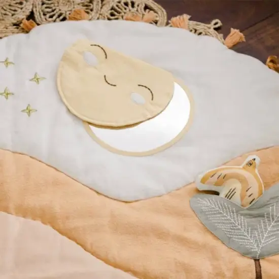 Crane Baby Cotton Quilted Activity Playmat - Kendi Desert Sunset image {4}