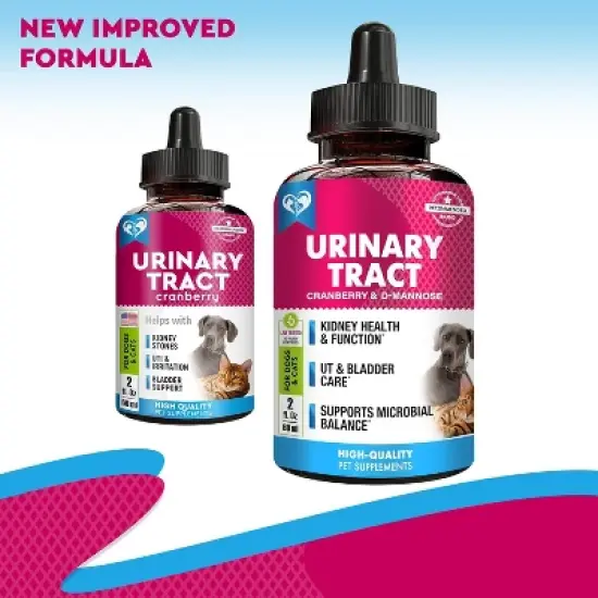 Beloved Pets Urinary Tract Support Supplement with Cranberry for Cats and Dogs, Kidney Bladder Health Natural Renal Care Liquid Drops 2 Oz - 1 Pack image {2}