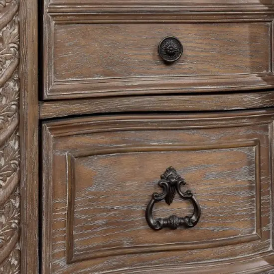 6pc Lellen Bedroom Set Beige/Rustic Natural Tone - HOMES: Inside + Out image {10}