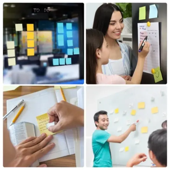 Unique Bargains Flower Shape Bright Colorful Sticky Notes 100 Sheets/Pad image {4}