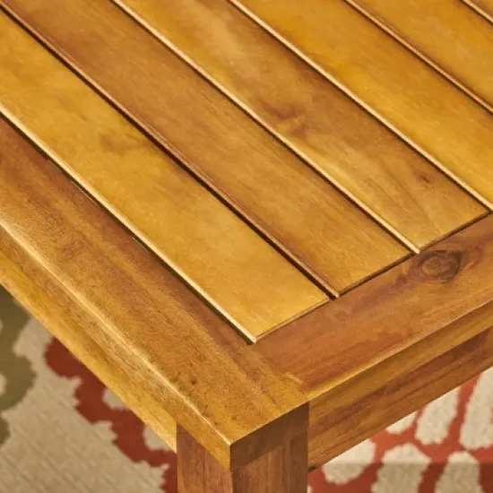 Newbury 4pc Acacia Wood Chat Set - Christopher Knight Home image {4}