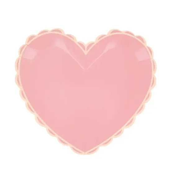 Meri Meri Pastel Heart Large Plates (Pack of 8) image {2}