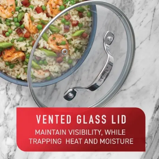 T-fal 12pc Unlimited Platinum Nonstick Cookware Set Gray: Induction Safe, Oven-Safe, Dishwasher-Safe, Stainless Steel Handles image {1}