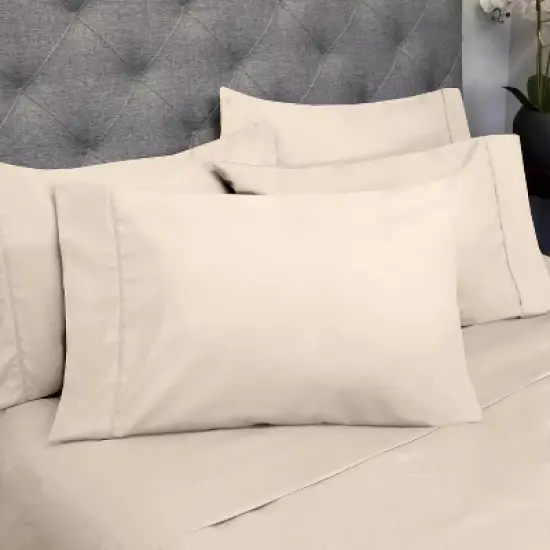 Sweet Home Collection | 6 Piece Bed Sheets Set Solid Color 1500 Supreme Brushed Microfiber Sheets image {1}