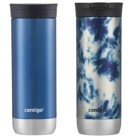 Contigo Huron 2.0 20oz Stainless Steel Travel Mug with SNAPSEAL Lid 2-Pack image {3}