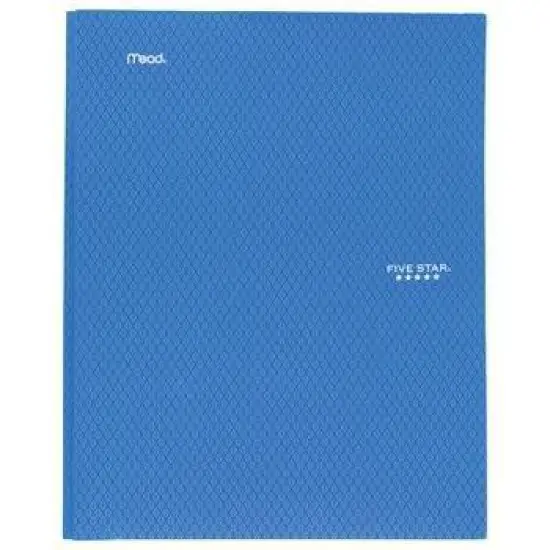 Five Star 2 Pocket Plastic Folder with Prongs (Colors May Vary): Stationery, Multicolor, 25 Sheet Capacity, Internal Pockets image {9}
