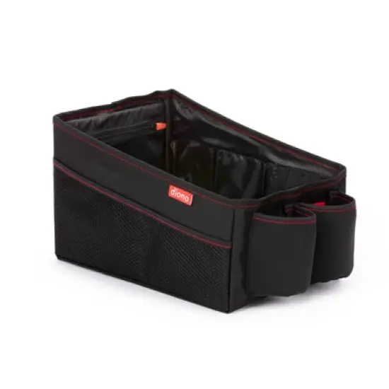 Diono Travel Pal Back Seat Car Organizer, 9 Compartments, Insulated Drinks Holder, Black image {6}