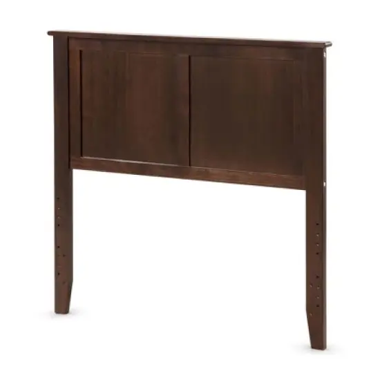 Costway Twin Wood Headboard Flat Panel Pre-drilled Holes Height Adjustment image {10}