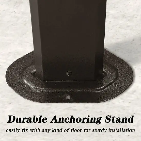 PURPLE LEAF Patio Hardtop Brown Grill Gazebo Metal Roof with 2 Side Shelves Deck Yard Tent Aluminum Garden Outside Sun Shade Outdoor BBQ Canopy image {8}