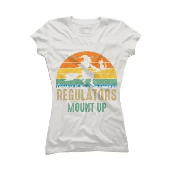 Junior's Design By Humans Regulators Mount Up Halloween Witch By RedBirdLS T-Shirt image {8}