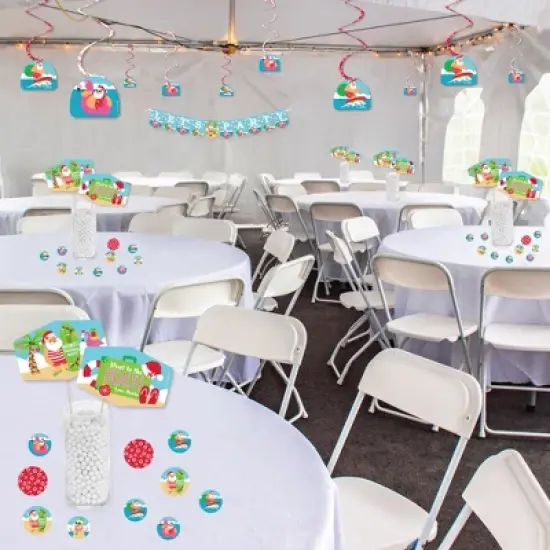 Big Dot of Happiness Tropical Christmas - Beach Santa Holiday Party Supplies Decoration Kit - Decor Galore Party Pack - 51 Pieces image {2}