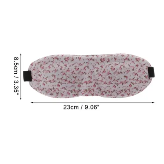 Soft Floral Style 3D Sleep Mask Pink 1 Pc image {3}