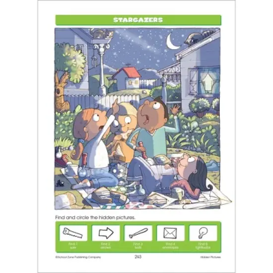 School Zone Big Hidden Pictures & More Workbook - (Paperback) image {5}