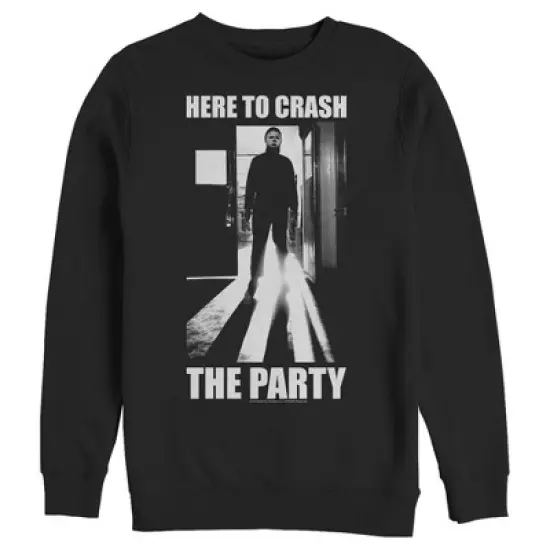 Men's Halloween II Michael Myers Crash the Party Sweatshirt image {3}