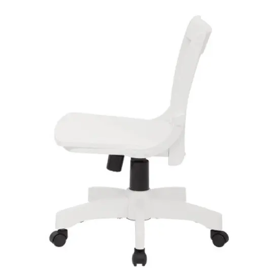 Deluxe Armless Wood Bankers Chair White - OSP Home Furnishings image {2}