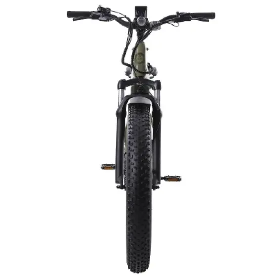 GOTRAX Adult Fat Tire 26" Step Over Electric Hybrid Bike - Green image {2}