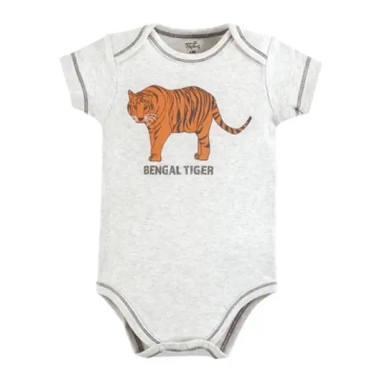 Touched by Nature Organic Cotton Bodysuits, Endangered Safari image {2}