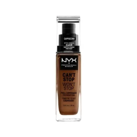 NYX Professional Makeup Can't Stop Won't Stop 24Hr Full Coverage Matte Finish Foundation - 1 fl oz image {22}