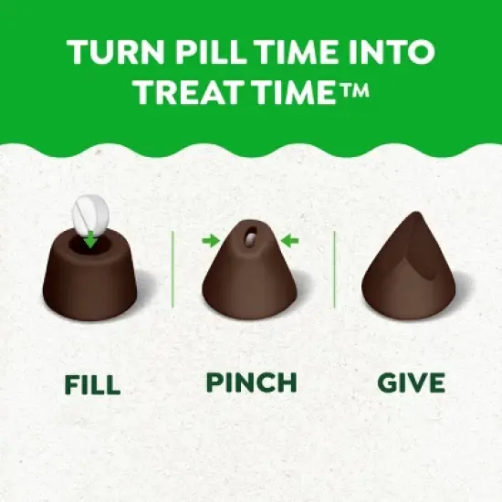 Greenies Pill Pockets Tablet Size Chicken Hickory Smoke Flavor Chewy Dog Treats - 3.2 oz/30ct image {2}