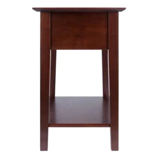 Shaker Nightstand Walnut - Winsome image {3}