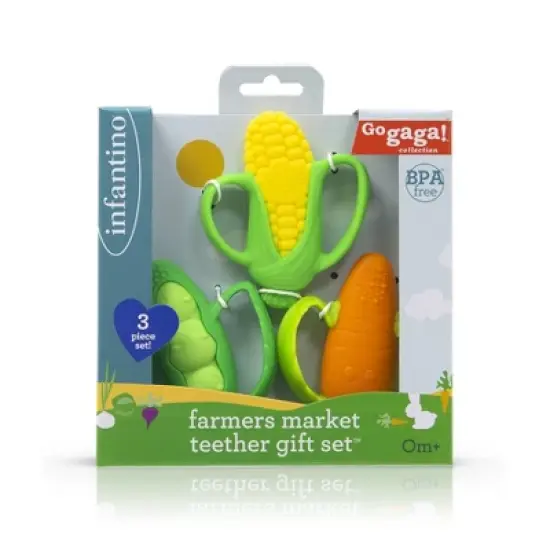 Infantino Go Gaga! Farmer's Market Teethers Gift Set - 3ct image {5}