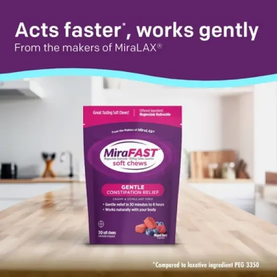 MiraFAST Digestive Soft Chews from the Makers of MiraLAX - 30ct image {6}