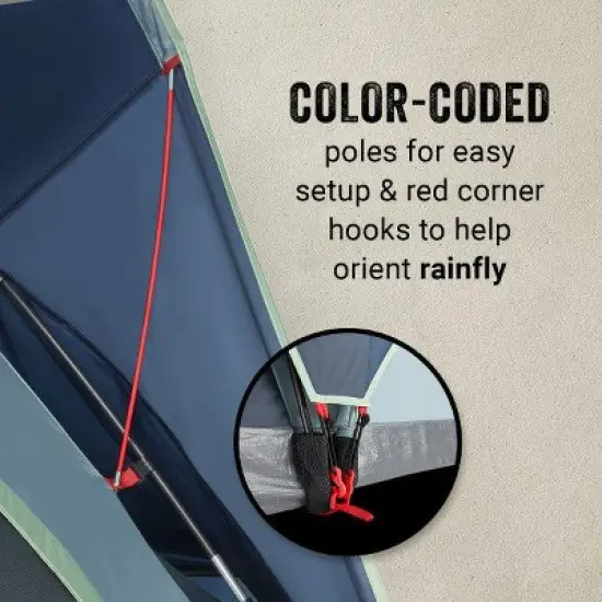 Coleman Skydome 8-Person Camping Tent XL, Blue Nights, 1 CT image {5}