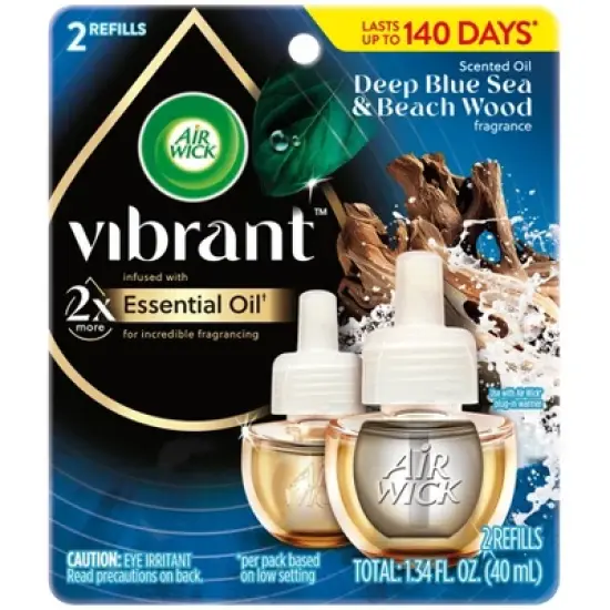 Air Wick Vibrant Scented Oil Refill Deep Blue Sea & Beach Wood image {1}
