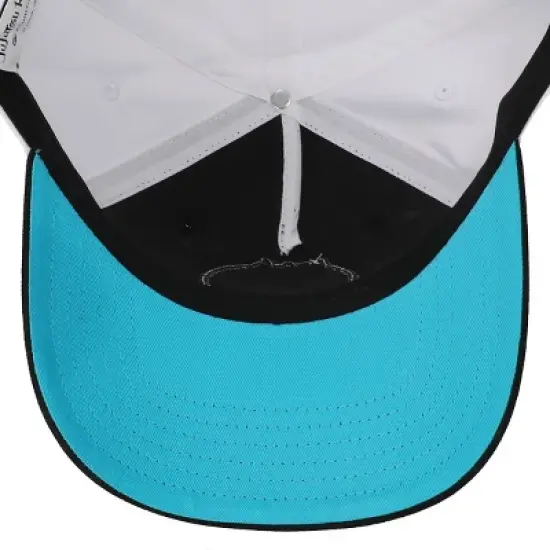 Jujutsu Kaisen Gojo Men's Black & White Baseball Cap With Light Blue Underbill image {5}