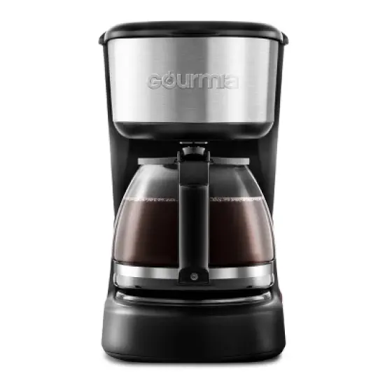 Gourmia 5 Cup One-Touch Switch Coffee Maker with Auto Keep Warm Black: Small Drip Coffee Machine, 700W, Basket Filter image {8}