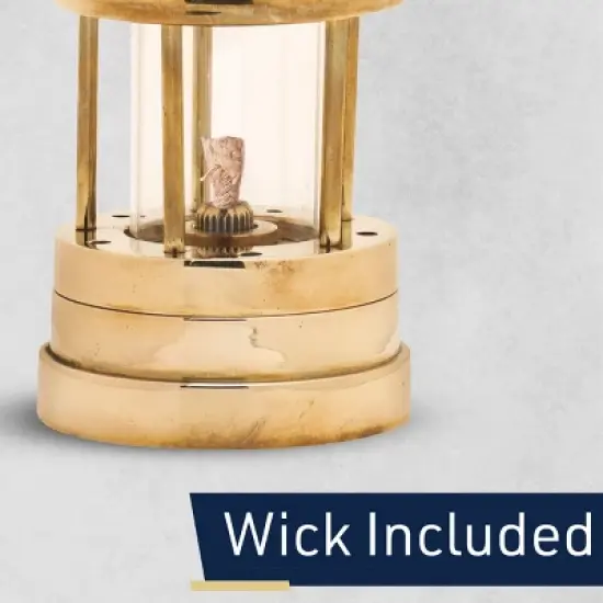 Kings County Tools 8.5in Brass Miners Oil Lamp image {4}