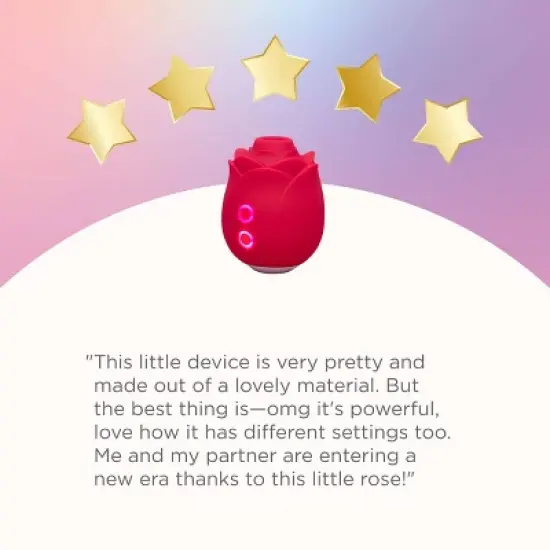 Lovehoney mon ami Waterproof Rose Suction Vibrator image {5}