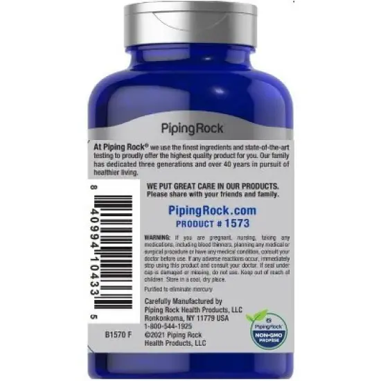 Piping Rock Supreme Engelvaer Norwegian Cod Liver Oil | 250 Softgels image {2}
