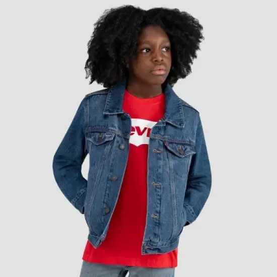 Levi's&reg; Boys' Denim Trucker Jacket - Bristol Medium Wash image {5}