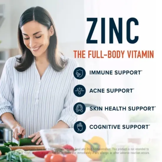 Zinc Complex Beadlets, Highly Absorbable Zinc Bisglycinate & Orotate with Chelated Copper + Vitamin B6 for Immune & Acne Support, SMNutrition, 60ct image {7}