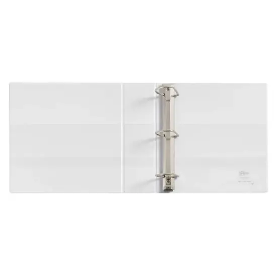 Avery 3.5"x3" One Touch Slant Rings 670 Sheet Capacity Heavy-Duty View Binder White: 3 Inch Binder, 4 Internal Pockets image {2}