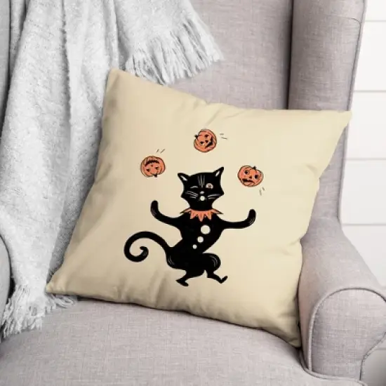 Creative Products Juggling Cat 18 x 18 Indoor / Outdoor Pillow image {2}