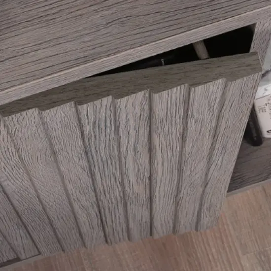 East Rock Contemporary Nightstand Ashen Oak - Sauder image {5}