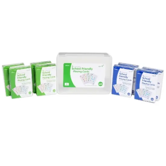 edxeducation&reg; School Friendly Playing Cards - Set of 8 decks image {1}