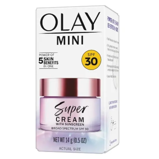 Olay Super Cream Ultra Lightweight Facial Moisturizer Sunscreen - SPF 30 - 0.5oz image {13}