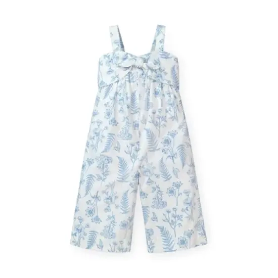 Hope & Henry Girls' Bow Front Wide Leg Jumpsuit, Toddler image {8}