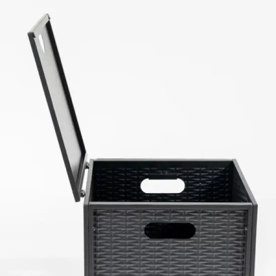 Woven Rattan Style Propane Tank Cover, Outdoor Table & Decorative Stand image {7}