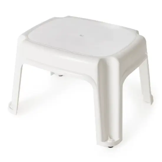 Gracious Living 9.5-Inch Tall, Sturdy Non Slip Plastic Single Level Home Step Stool for Kitchen, Bathroom, Laundry, or Pantry image {5}
