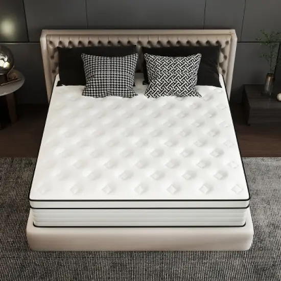 CHEVNI 12-14 Inch Mattress in a box Hybrid Spring Memory Foam Medium Firm image {2}