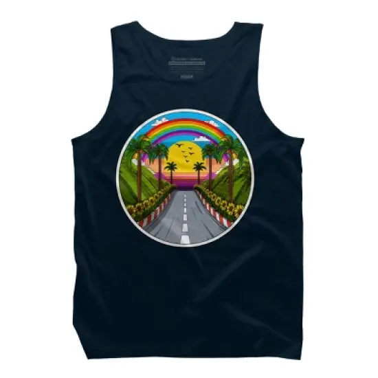 Men's Design By Humans Summer Road Trip By underheaven Tank Top image {3}