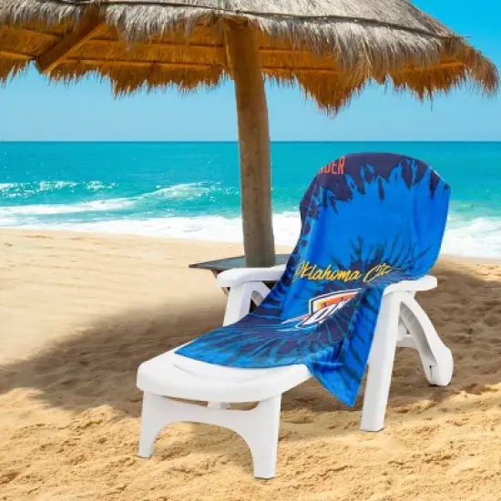 NBA Oklahoma City Thunder Pyschedelic Beach Towel image {1}