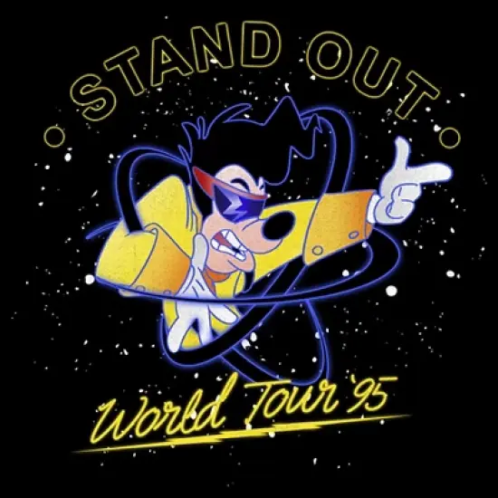 Men's A Goofy Movie Max Stand Out World Tour '95 T-Shirt image {1}