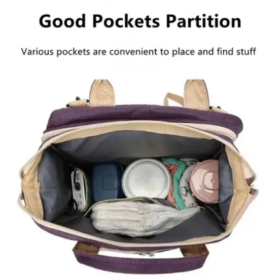 Itopfox Portable Diaper Changing Backpack with Large Capacity, Waterproof, Lightweight, and Versatile for Parents with Baby image {4}