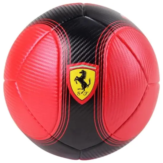 Dakott Ferrari Limited Edition Size 5 Carbon Fiber Professional Soccer Ball for Indoor Training and Practice Games or Outdoor Backyard Play, Red image {1}