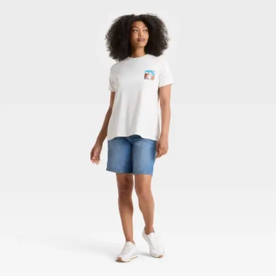 Women's Girl of Your Dreams Oversized Short Sleeve Graphic T-Shirt - Off-White image {2}